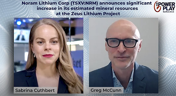 Noram Lithium Corp (TSXV:NRM) announces significant increase in its estimated mineral resources at the Zeus Lithium Project